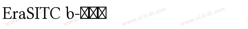 EraSITC b字体转换